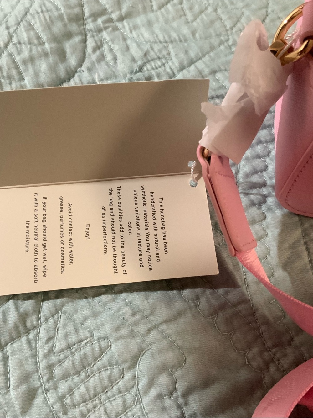 Valentino Orlandi Pink Crossbody with Gold Studs - Picture 4 of 5